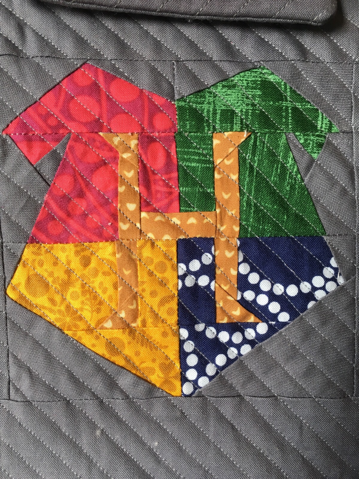 Quilted Hogwarts iPad Sleeve from Hugs are Fun